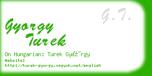 gyorgy turek business card
